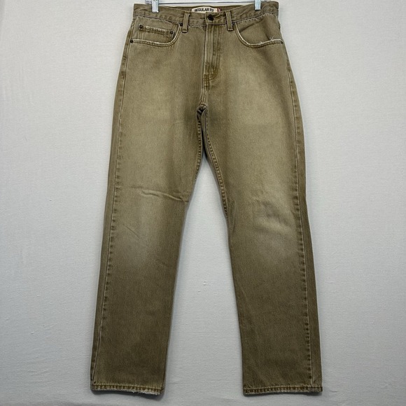 Levi‎ 505 Men's Regular Fit 33x32 Brown Jeans - Picture 1 of 11